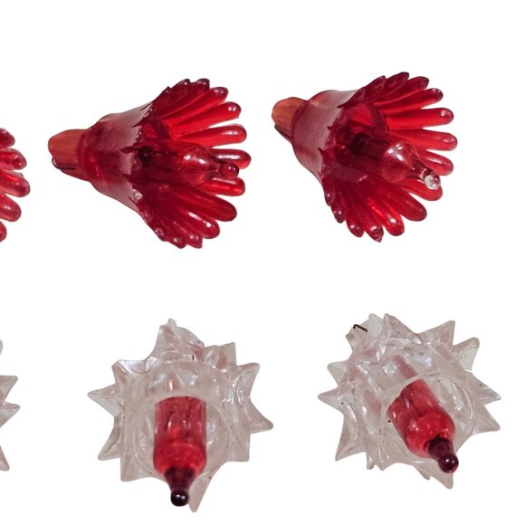 Atomic Stars Christmas Light Covers 49 pc vintage acrylic cosmic star 1970s - Picture 7 of 8